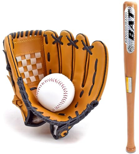 Baseballschläger Set Baseball + Handschuh + Ball | Softball Set Softballschläger