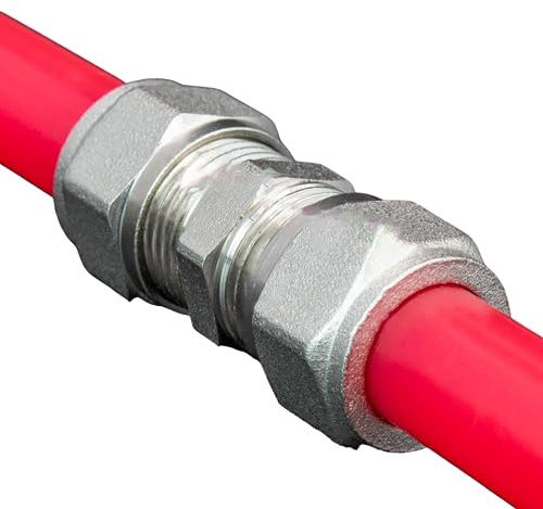 Kudos-Trading 16mm Underfloor Heating Pipe Repair Coupler – Durable Brass Push Fit Connector for Easy Pipe Fixing, Leak-Proof Joint Fitting for UFH Systems, Plumbing Maintenance & Heating Repairs
