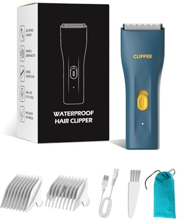 Founouly Prowerful Home Professional Dog Grooming Kit Clipper Low Noise USB Rechargeable Gifts for Dog Cat Green,TS006