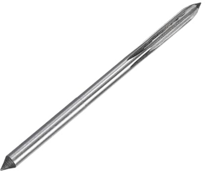 sourcing map Chucking Reamers, 4mm H8 Metric Machine Reamer Drill Bit for Metal Wood Hole Reaming, Straight Flute M35 High Speed Steel Tool