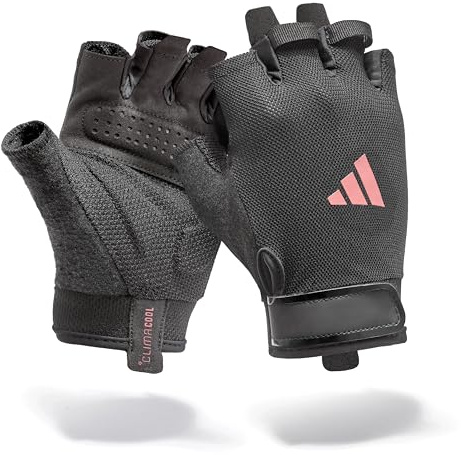 Adidas Guantes de Entrenamiento Esenciales: tecnología Aeroready Que Absorbe la Humedad Junto con una Palma Extremadamente cómoda y Duradera de Ante sintético