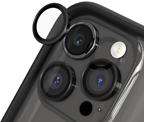 RhinoShield Protection d'objectifs pour iPhone 15 Pro Max / 15 Pro | Résistant aux éclats, haute transparence, résistant aux rayures, ajustement précis, outil d’installation inclus