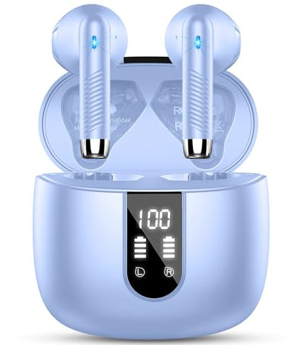 Drsaec Wireless Earbuds, 2024 Bluetooth 5.3 Headphones Mini In Ear with Noise Cancelling Mic, Ultra Light ENC Ear buds42H Bluetooth Earbuds HiFi Stereo Earphones Sport IP7 Waterproof Headset