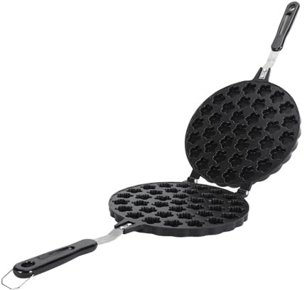 Teglia per waffle a doppio lato, macchina per cono di waffle resistente al calore in lega di alluminio Piastra per pressa per waffle domestica Strumento di cottura per la colazione