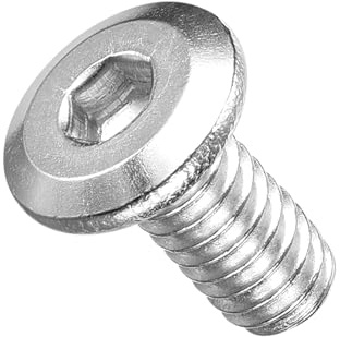 METALLIXITY Flat Head Hex Socket Cap Screws Bolts(1/4-20x1/2) 50Pcs, 304 Stainless Steel Hex Socket Furniture Bolts Screws - for Furniture Woodworking Project, Silver Tone | 304 Stainless Steel Hex Socket Furniture Bolts Screws - for Furniture Woodworking Project, Silver Tone
