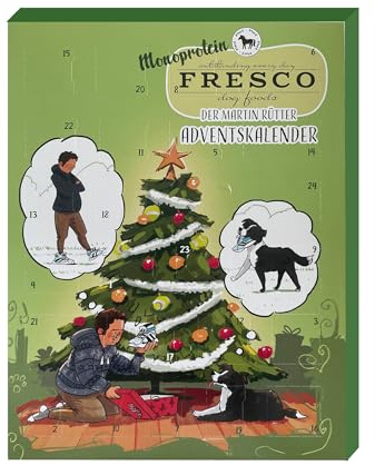 FRESCO Dog Martin Rütter Adventskalender für Hunde 2026 – Monoprotein Pferd | Hundeleckerli getreidefrei & hypoallergen | Adventskalender Hund mit 24 Sorten & Formen | Für kleine & große Hunde