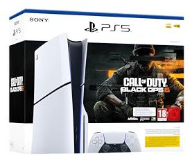Playstation Sony, Pack Console PS5 standard, avec 1 Manette Sans Fil DualSense + jeu Call of Duty : Black Ops 6 (code de téléchargement)