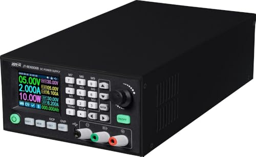 Joy-it - Fuente de alimentación de laboratorio JT-RD6006-C-B, ajustable, 0 a 60 V, 0 a 360 W