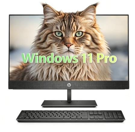 HP ProOne 600 G5 All in One Desktop Computer PC, con monitor da 21.5, Intel Core i5-9400T, 16 GB RAM, SSD da 512 GB, tastiera QWERTY US, WiFi, Bluetooth, Windows 11 Pro (ricondizionato)