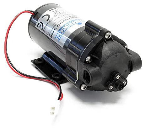 Naturewater Druckerhöhungspumpe 400 GPD (1514 l), Booster Pumpe 96 W für Umkehrosmoseanlage, Wasser Eingangsdruck 2 bar auf Ausgangsdruck 5 bar