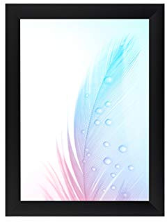 DR35 Marco de fotos de 36 x 29 cm (negro mate), marco de madera MDF de 35 mm de ancho, hecho a medida, incluye cristal acrílico antirreflectante, parte posterior estable y ganchos