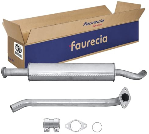 HELLA 8LB 366 021-871 Silencieux avant - Easy2Fit® Kit - avant - à deux pièces - Kit avec pièces d'assemblage - pour p.e. NISSAN PRIMERA (P12)