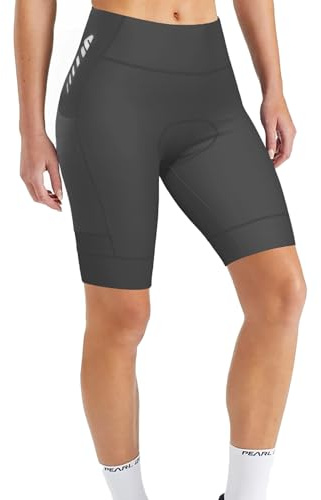 Lo.gas Radlerhose mädchen gepolsterte fahrradhosen Damen Fahrradhose Damen kurz gepolstert schnelltrocknend Grau XL