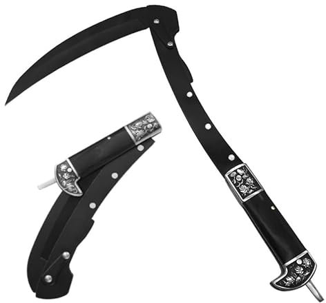 Faltbar Sichel Garten, Leicht zu Tragen, Sensensichel für Outdoor und Garten Mähen von Gras, Getreide, Unkraut, Handsense,Fällen usw