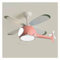 fUfIzU Ventilador De Techo De Helicóptero con Luces para La Habitación De Los Niños, Araña LED De 38.6 + Ventilador Ventilador De Techo De Avión De Niño Y Niña Lámpara Colgante Decorativa,Rosado