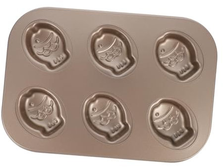 ifundom Kuchenform in Fischform Mit 6 Stück Zum Backen Und Dekorieren Aus Antihaftbeschichtetem Karbonstahl Für Jungen- Und Mädchenpartys
