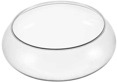 Kisangel Bol à bulles en verre rond transparent pour plantes terrarium, plantes grasses, vase de fleurs pour décoration de table, 2800 ml, 24 x 24 cm