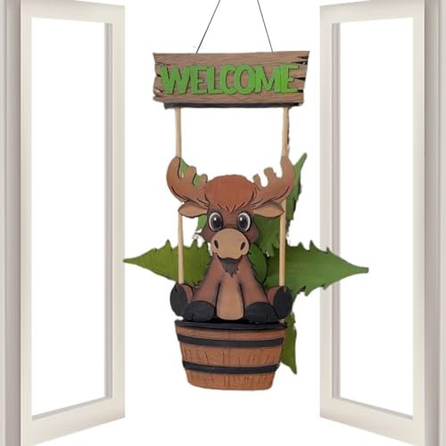 Girandola a da giardino – Mulino a a forma di animale oscillante | Girandola in legno con disegno di animali | File di design a ruota del oscillante | Ornamento da esterno per