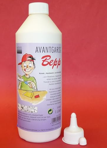 1-Liter MAXI FLASCHE MODELLBAU Alles-Kleber Holzleim TRANSPARENT