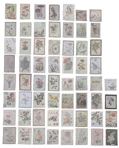 BELLIFFY 120blätter Vintage Postkarten Aufkleber Selbstklebende Bastelpapiere Für Scrapbook Notizen Und Kreative Dekoration Einzigartige Designmuster Für Unvergessliche Erinnerungen