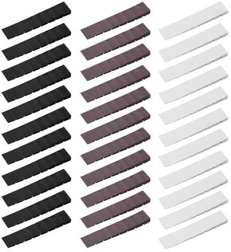 Confezione da 33 cunei di regolazione, cunei di compensazione, cunei in plastica, supporti di livellamento per mobili, cunei inferiori, cunei di allineamento per mobili regolabili, per sedie da