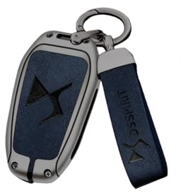 Estuche Llaves Coche para DS7 DS 7 Crossback 2018 2020 2021 2022 2023 2024, Portátil Funda Llave Auto Bolsa Llavero Coche Portallaves Porta Chaves,Blue