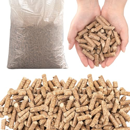 Juinte 9 Kg/ 20 Lbs Barley Straw Pellets Natural Pond Water Clarifier for Cloudy Ponds Clean Water Gardens Fountains, Safe for Fish, Plant, Pet Safe