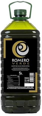 Aceite Romero Verde - Aceite de Oliva Virgen Extra. Garrafa 5L AOVE 100% 25/26