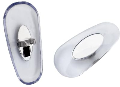 HiCycle2 glasses nose pads Replacement for Ray-Ban Aviator RB3025 Sunglasses Repair kit Parts 16mm (Silver)