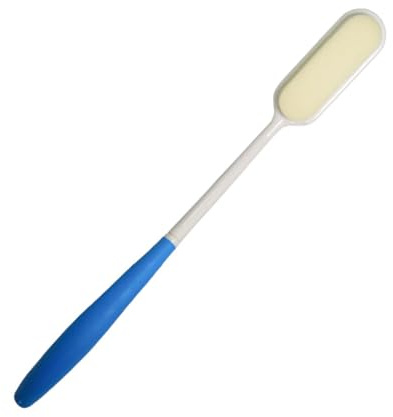 Veemoon Spazzola per Lavare la Schiena Manico in Abs e Tpr, Spazzola Esfoliante Massaggiante Blu la Doccia la Cura della Pelle