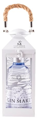 Gin Mare Mediterranean Gin 700 ml Limited Edition Lanterna – Premium Gin con 4 botaniche principali che ricordano le coste mediterranee. 42,7% vol.
