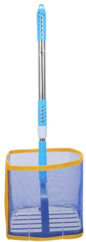 Abaodam Tragbarer Tischtennisball Aufsammler mit Teleskopstange Großes Fassungsvermögen Robustes Ballsammelnetz für Rückenschonendes Training und Mehrballübungen