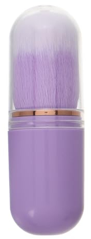 JECOMPRIS Mini Brocha de Maquillaje Retráctil para Viaje con Cerdas de Nylon y Mango de Plástico, Herramienta Multifuncional y Amigable Piel para Aplicación de Polvo y Rubor
