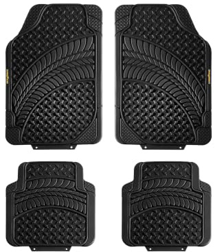 Goodyear Akron Alfombrillas de Coche de Goma 4 Piezas