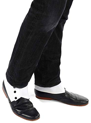VEGAOO - Weiße Gamaschen für Herren - Einheitsgröße - Weiß - Accessoires - - Carnaval