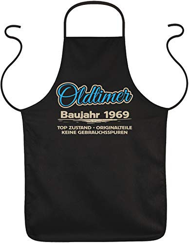 trag-das Grillschürze 50 .Geburtstag 50 Jahre Geschenk Grill Grillschürze Kochschürze Latzschürze Partyschürze Hobbykoch Oldtimer Baujahr 1969