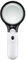 Goobay 41255 Lente d'ingrandimento da lettura illuminata – Lente d'ingrandimento leggera con luce LED – Alta chiarezza – Lente d'ingrandimento senza distorsione con ingrandimento 2x e 12x – Lente