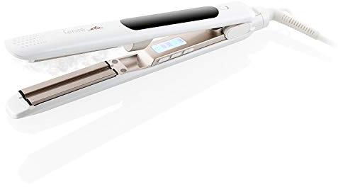 ETA Glättteisen Fenite I 40 W I Max. Temperatur 220 °C I Dampffunktion I Display I Temperaturregelung (4 Stufen) I Keramikplatten mit Turmalin I Reiseetui