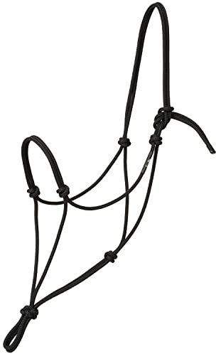 Weaver Leather Unisex-Erwachsene LG Big Sky Rope Halfter BK Seilhalfter, schwarz, Large Horse