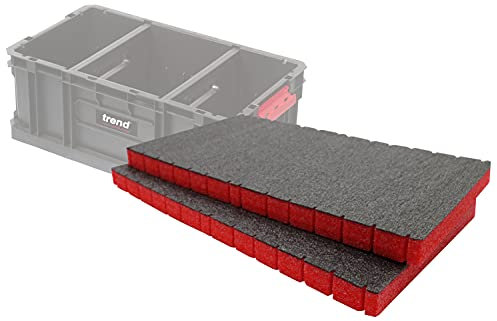 Shadow Foam Easy Peel – Foam Inserts for Trend Tote 200 & Trend Toolbox 200 [Red 30mm Twin Pack] Cut and Peel Foam Inserts for Tool Organisation, Kaizen, 5s, Tool Storage & Storage Boxes