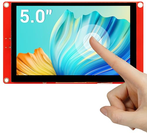 ELECROW ESP32 Display, 5.0 Zoll HMI Display 800x480 RGB TFT Touchscreen Monitor Kompatibel mit AR duino/LVGL