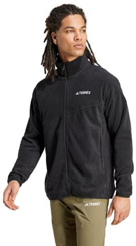 adidas Terrex Multi Fleece-Wanderjacke für Herren mit durchgehendem Reißverschluss