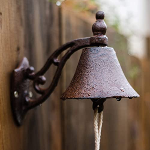 Rustic Iron Door Knocker Door Knocker Rustic Cast Iron Door Bell Japanese Style Dinner Bells Outdoor Hand Crank Main Doorbells Vintage