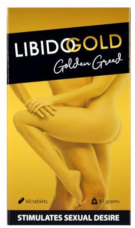 Morningstar - Libido Gold Golden Greed - Nahrungsergänzungsmittel für Frauen und Männer - Natürliche Luststeigerung und Förderung mit Gingko, Muira Puama und Maca