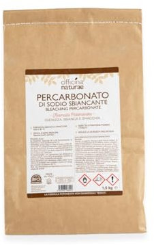 Officina Naturae | O.N. Percarbonate blanchissant, Formule améliorée pour blanchir et désinfecter le linge, la vaisselle et les accessoires, 1,5 kg