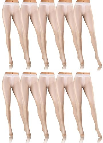 sesto senso Weiß Strumpfhose Damen 10er Pack 8 Den Feinstrumpfhose Transparent weiss 3 Bianco