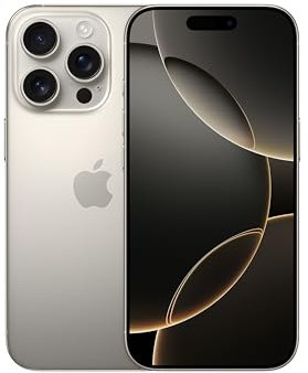 Apple iPhone 16 Pro 512 GB: 5G Mobile phone with Apple Intelligence, Camera Control, 4K 120 fps Dolby Vision and a Huge Leap in Battery Life. Works with AirPods; Natural Titanium
