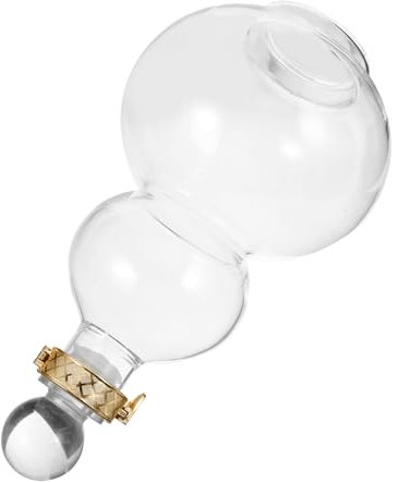 Ciieeo Botella De Vino Vacía Decorativa Transparente Portátil Hermética para Servir Almacenar Whisky Agua Jugos