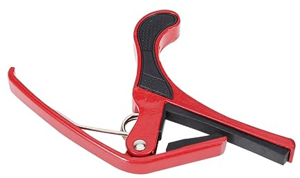 QUMIIRITY Heavy Duty Gitarren Capo Professioneller Kapodaster Für Akustik Gitarre Sowie Ukulele Leicht Und Modern Mit Elegantem Design Rot Schnell Und Vielseitig Einsetzbar