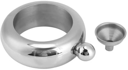 Flasque en forme de bracelet en acier inoxydable avec motif drapeau